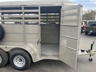 New 500ES-14 DELTA 6' X 14' X 6'6" TALL ECONOMY LIVESTOCK TRAILER