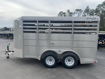 New 500ES-14 DELTA 6' X 14' X 6'6" TALL ECONOMY LIVESTOCK TRAILER