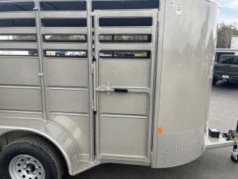 New 500ES-14 DELTA 6' X 14' X 6'6" TALL ECONOMY LIVESTOCK TRAILER