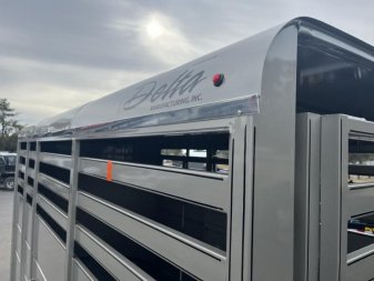 New 500ES-14 DELTA 6' X 14' X 6'6" TALL ECONOMY LIVESTOCK TRAILER