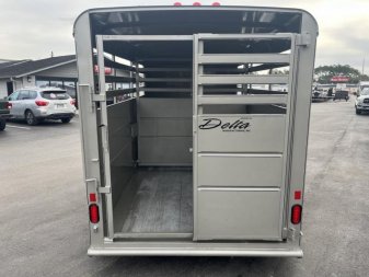 New 500ES-14 DELTA 6' X 14' X 6'6" TALL ECONOMY LIVESTOCK TRAILER