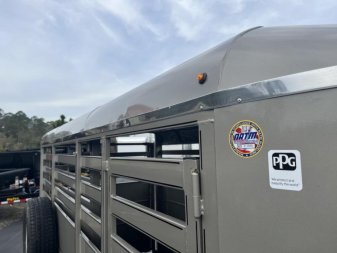 New 500ES-14 DELTA 6' X 14' X 6'6" TALL ECONOMY LIVESTOCK TRAILER