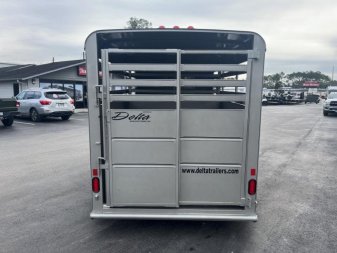 New 500ES-14 DELTA 6' X 14' X 6'6" TALL ECONOMY LIVESTOCK TRAILER