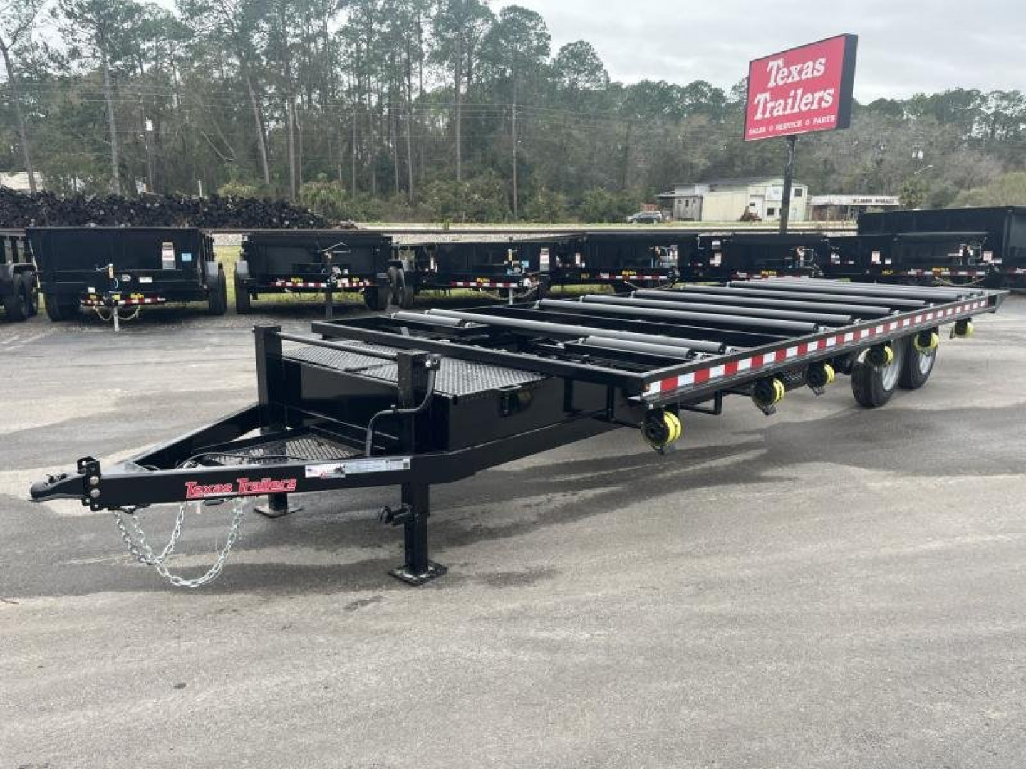 New CT2416B TEXAS TRAILERS 8.5' X 24' ROLLER TRAILER