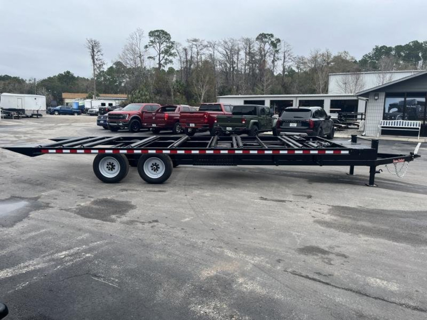 New CT2416B TEXAS TRAILERS 8.5' X 24' ROLLER TRAILER