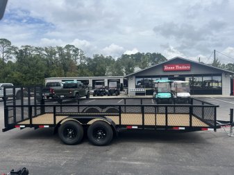 New LM62010 TEXAS TRAILERS 6'10" X 20' LAWN MAINTENANCE TRAILER