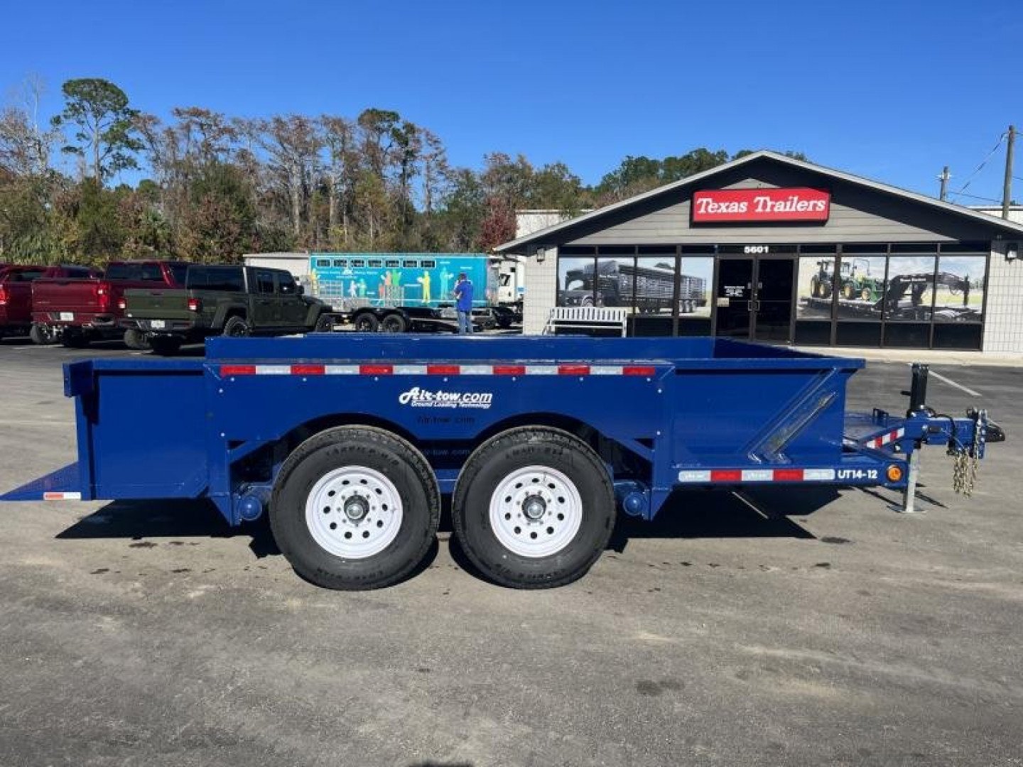 New UT14-12 AIR TOW 6'3" X 14' DROP DECK / EQUIPMENT TRAILER