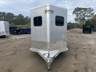 New AMB67TACK FRONTIER 6'8" X 14'8" STRAIGHT LOAD / TWO HORSE TRAILER