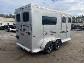 New AMB67TACK FRONTIER 6'8" X 14'8" STRAIGHT LOAD / TWO HORSE TRAILER