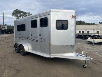 New AMB67TACK FRONTIER 6'8  X 14'8  STRAIGHT LOAD / TWO HORSE TRAILER
