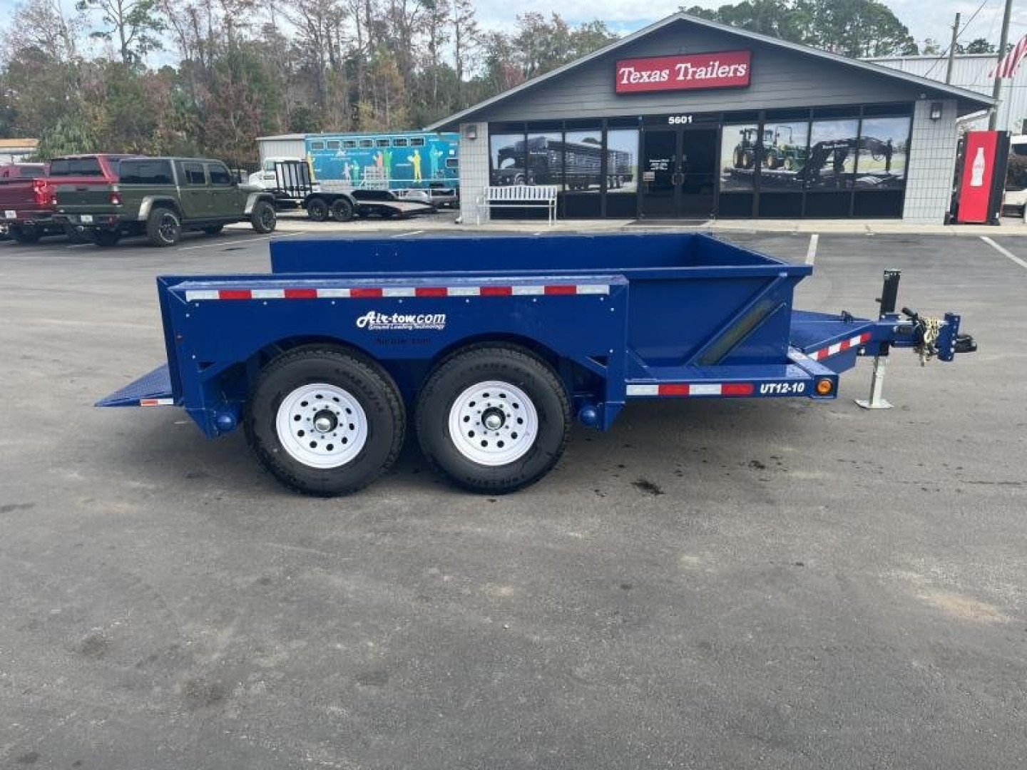 New UT12-10 AIR TOW 6'3" X 12' DROP DECK / EQUIPMENT TRAILER