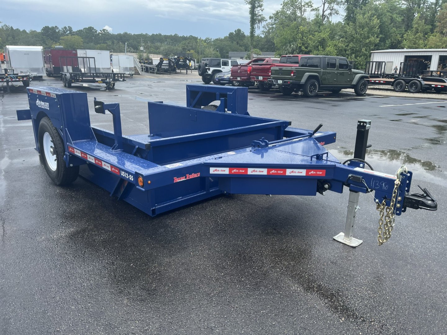 New US12-55 AIR TOW 6'3" X 12' DROP DECK / EQUIPMENT TRAILER