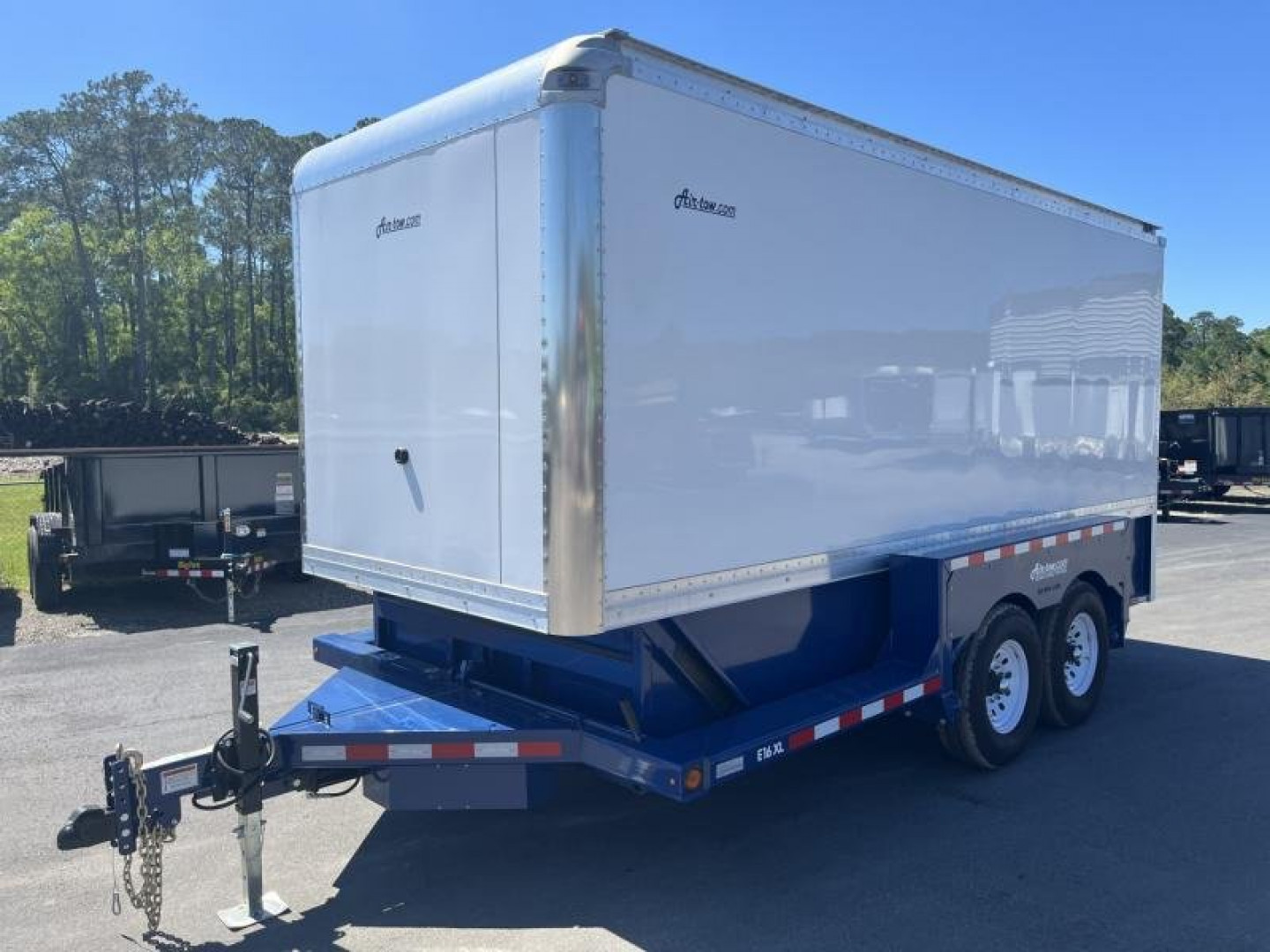 New E16-XL AIR TOW 6'3" X 16' DROP DECK / ENCLOSED CARGO TRAILER