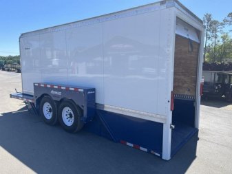 New E16-XL AIR TOW 6'3" X 16' DROP DECK / ENCLOSED CARGO TRAILER