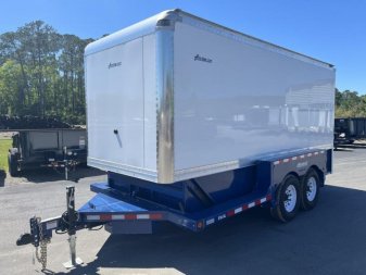 New E16-XL AIR TOW 6'3" X 16' DROP DECK / ENCLOSED CARGO TRAILER