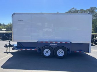 New E16-XL AIR TOW 6'3" X 16' DROP DECK / ENCLOSED CARGO TRAILER