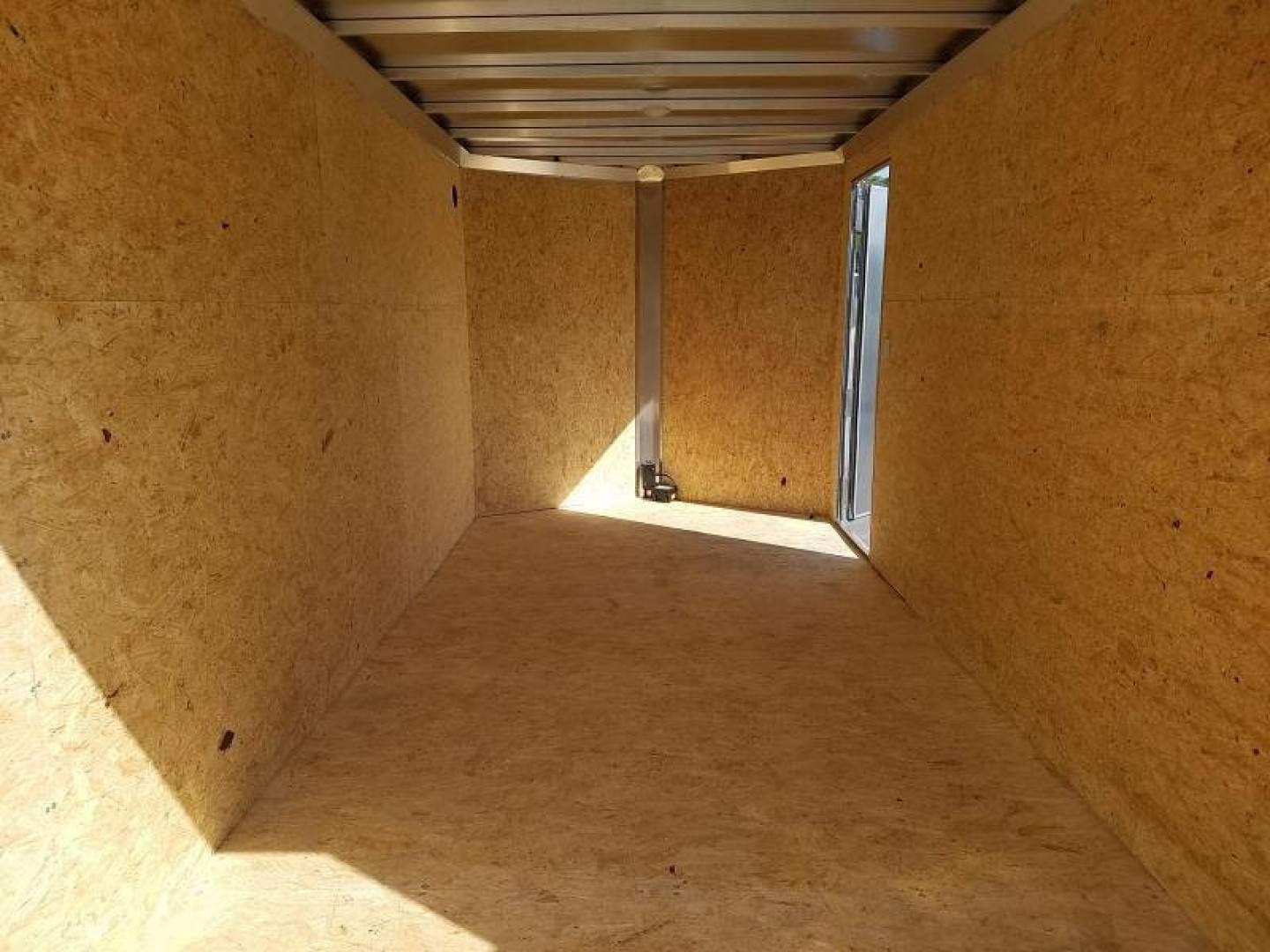 New EZEC7X14- IF E-Z HAULER 7' X14' ALL ALUMINUM FRAME ENCLOSED CARGO TRAILER W/ REAR RAMP DOOR & SIDE DOOR