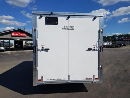 New EZEC7X14- IF E-Z HAULER 7' X14' ALL ALUMINUM FRAME ENCLOSED CARGO TRAILER W/ REAR RAMP DOOR & SIDE DOOR