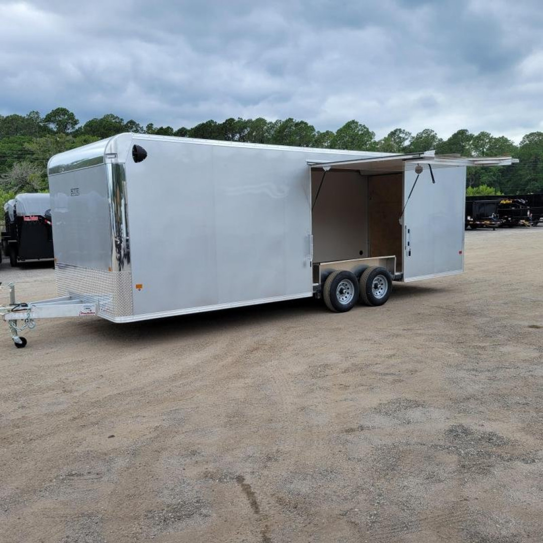 New EZEC8.5X24-IF ELITE E-ZHAULER 8.5' X 24' ALL ALUMINUM FRAME ENCLOSED CAR HAULER W/ ELITE ESCAPE DOOR