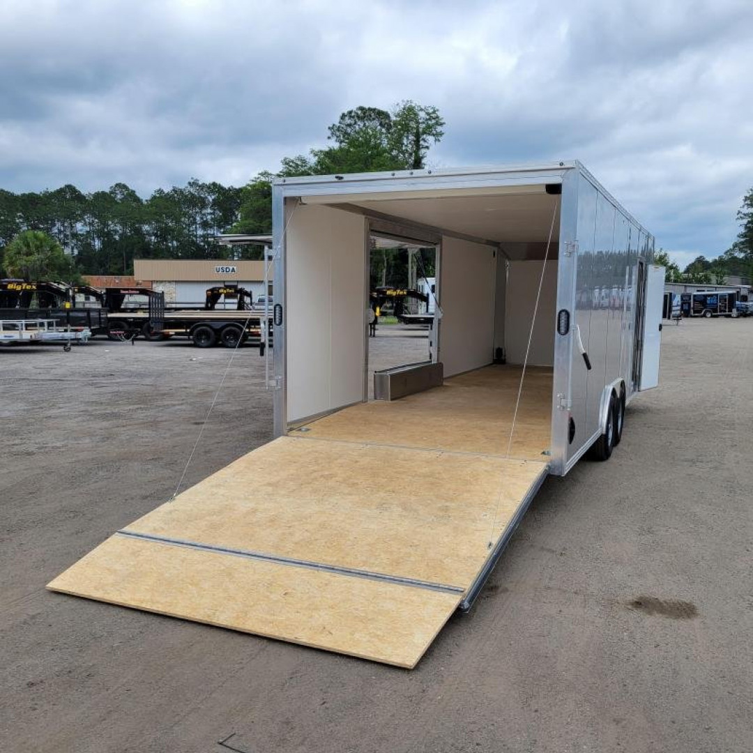 New EZEC8.5X24-IF ELITE E-ZHAULER 8.5' X 24' ALL ALUMINUM FRAME ENCLOSED CAR HAULER W/ ELITE ESCAPE DOOR