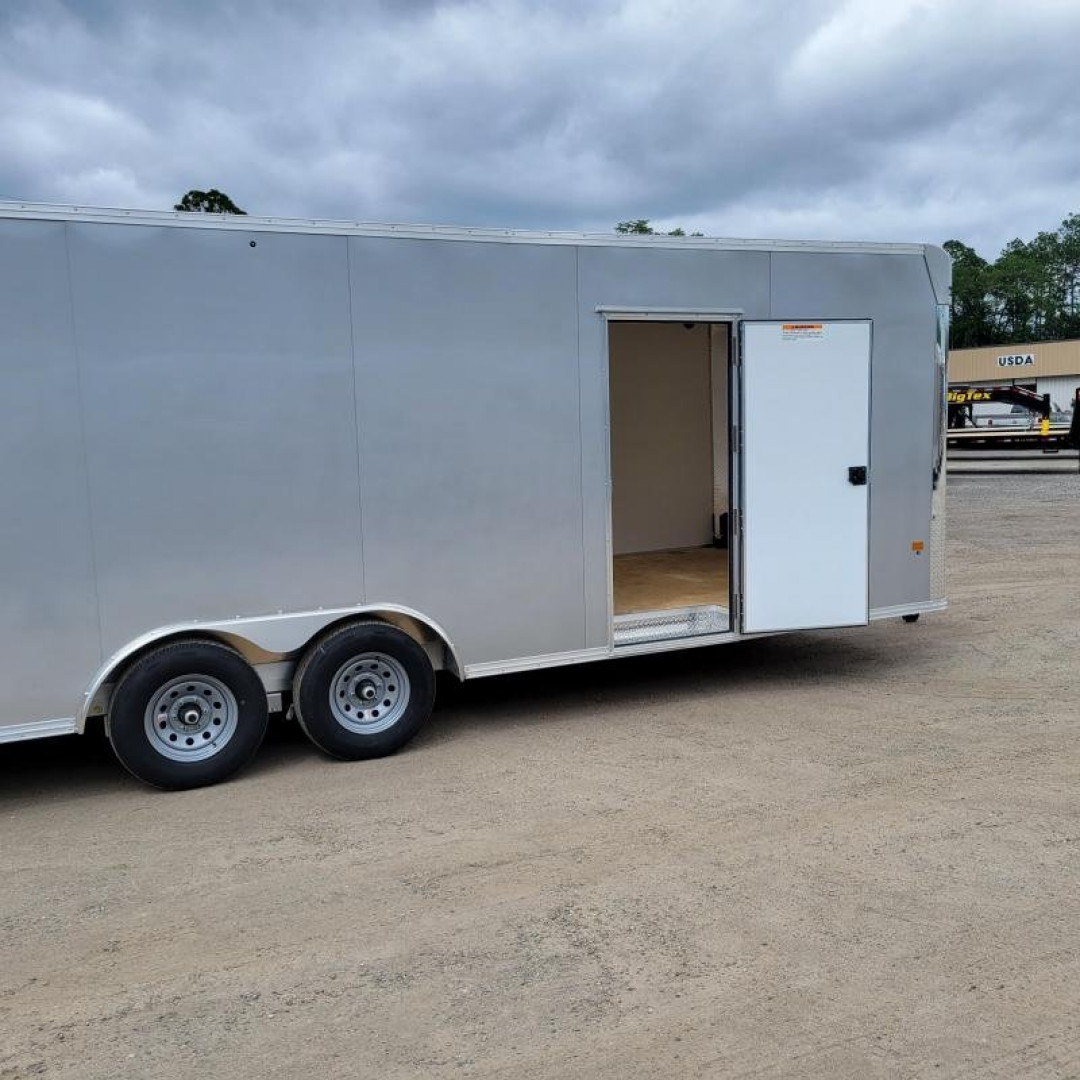 New EZEC8.5X24-IF ELITE E-ZHAULER 8.5' X 24' ALL ALUMINUM FRAME ENCLOSED CAR HAULER W/ ELITE ESCAPE DOOR