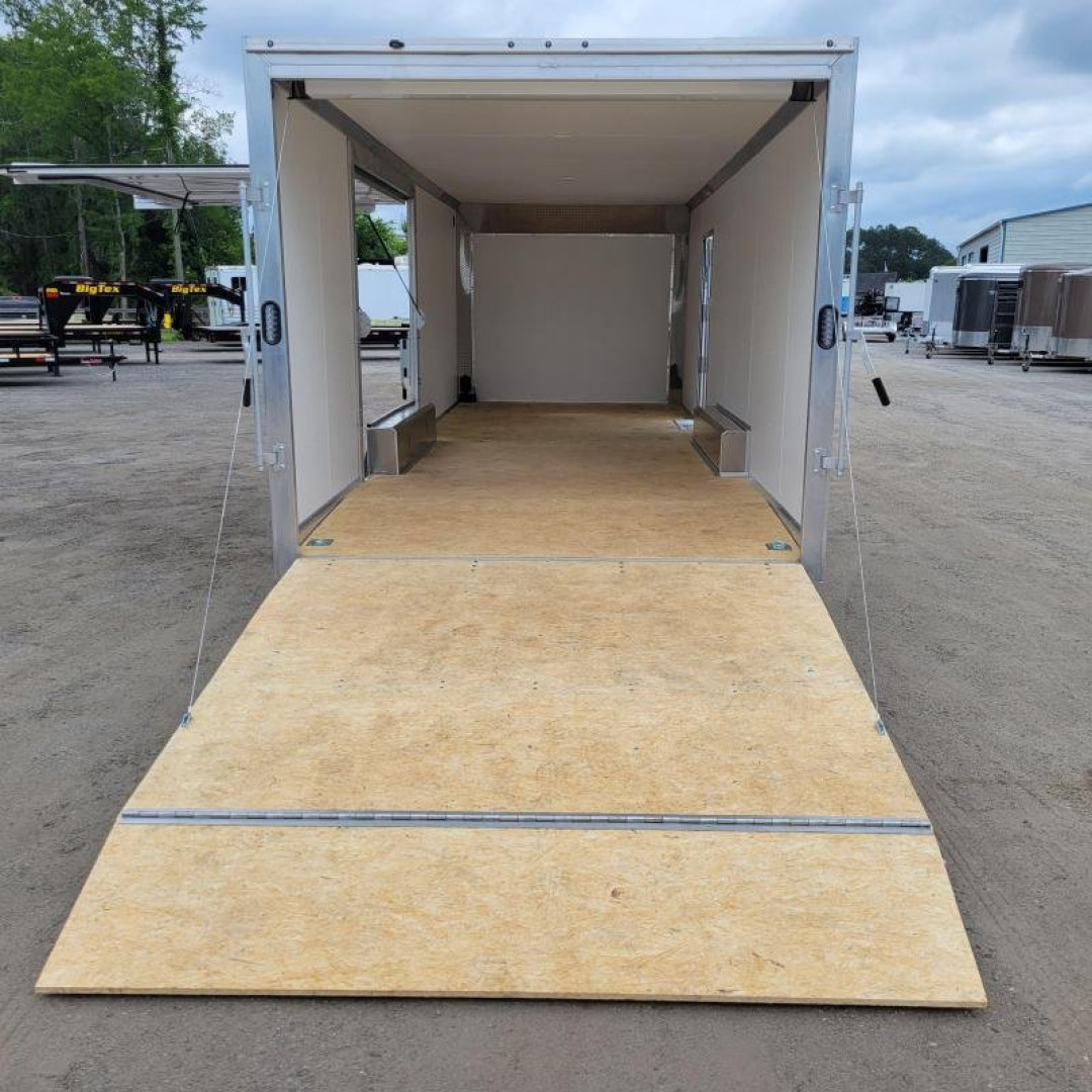 New EZEC8.5X24-IF ELITE E-ZHAULER 8.5' X 24' ALL ALUMINUM FRAME ENCLOSED CAR HAULER W/ ELITE ESCAPE DOOR