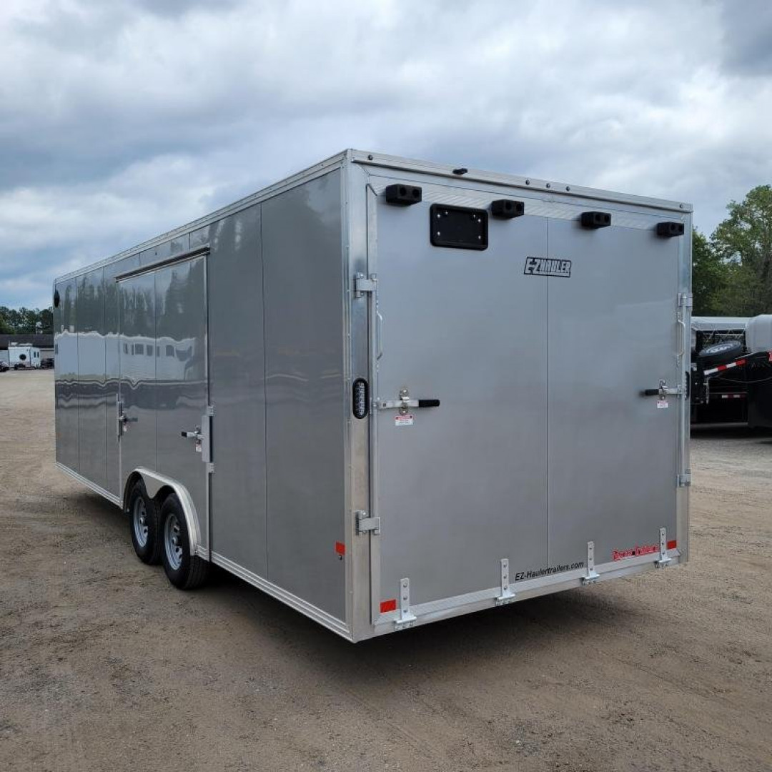 New EZEC8.5X24-IF ELITE E-ZHAULER 8.5' X 24' ALL ALUMINUM FRAME ENCLOSED CAR HAULER W/ ELITE ESCAPE DOOR