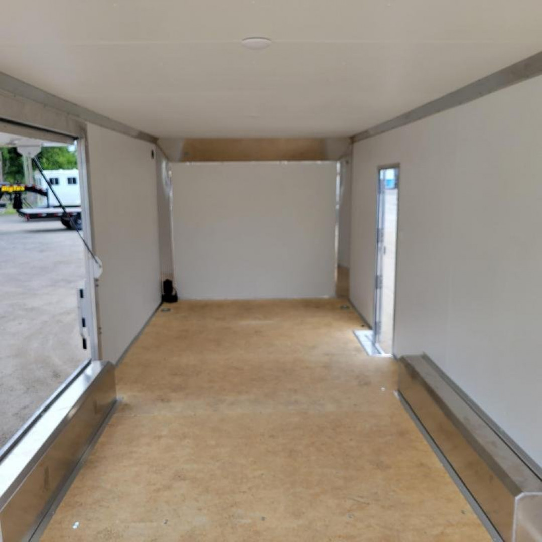 New EZEC8.5X24-IF ELITE E-ZHAULER 8.5' X 24' ALL ALUMINUM FRAME ENCLOSED CAR HAULER W/ ELITE ESCAPE DOOR