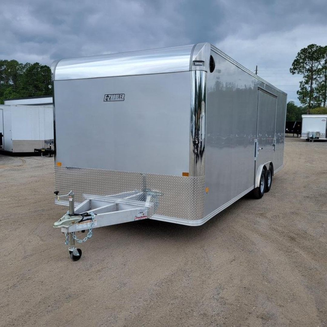 New EZEC8.5X24-IF ELITE E-ZHAULER 8.5' X 24' ALL ALUMINUM FRAME ENCLOSED CAR HAULER W/ ELITE ESCAPE DOOR