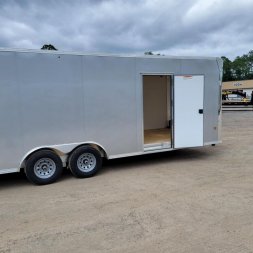 New EZEC8.5X24-IF ELITE E-ZHAULER 8.5' X 24' ALL ALUMINUM FRAME ENCLOSED CAR HAULER W/ ELITE ESCAPE DOOR
