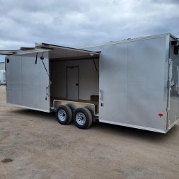 New EZEC8.5X24-IF ELITE E-ZHAULER 8.5' X 24' ALL ALUMINUM FRAME ENCLOSED CAR HAULER W/ ELITE ESCAPE DOOR