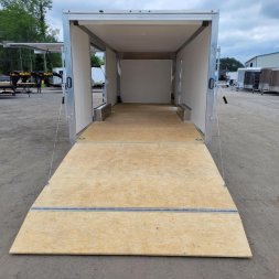 New EZEC8.5X24-IF ELITE E-ZHAULER 8.5' X 24' ALL ALUMINUM FRAME ENCLOSED CAR HAULER W/ ELITE ESCAPE DOOR