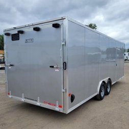 New EZEC8.5X24-IF ELITE E-ZHAULER 8.5' X 24' ALL ALUMINUM FRAME ENCLOSED CAR HAULER W/ ELITE ESCAPE DOOR