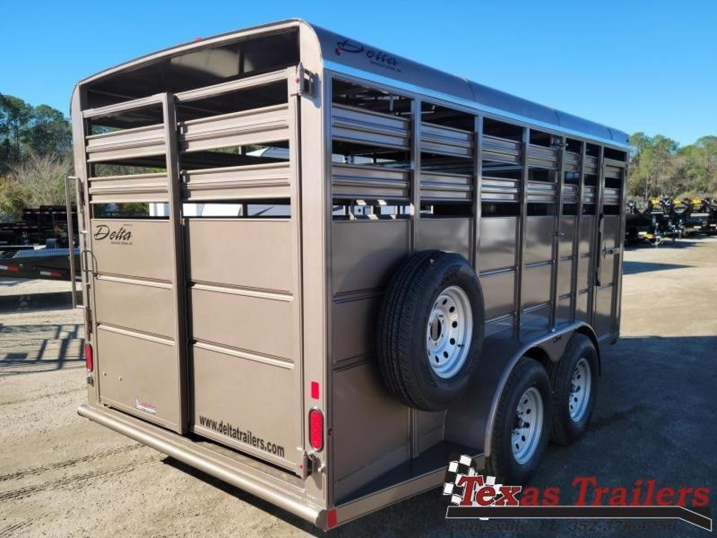 New 500-16 DELTA 6'8" X 16' LIVESTOCK TRAILER