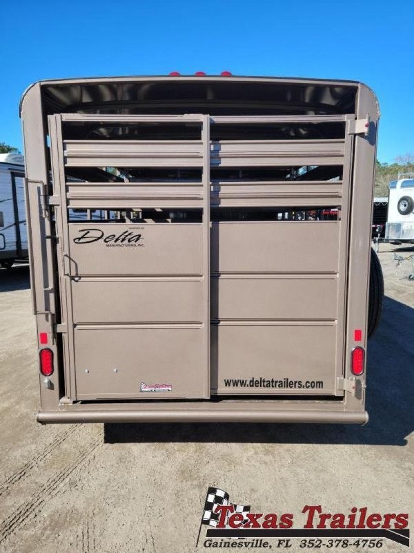 New 500-16 DELTA 6'8" X 16' LIVESTOCK TRAILER