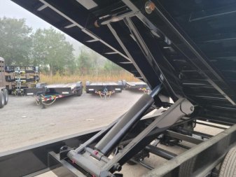 New 25DU-20BK8SIR BIG TEX 8' X 20' DUAL TANDEM GOOSENECK DUMP TRAILER W/ 4' SIDES