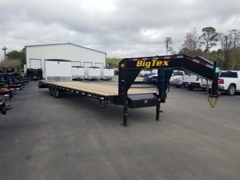 New 16GN-35D5A-MRBK BIG TEX 8.5' X 35' GOOSENECK FLAT BED W/ MEGA RAMPS & FREE SPARE TIRE *NON-CDL*