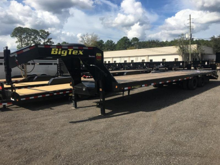 New 25GN-33D5A-MRBK BIG TEX 8.5' X 33' FLATBED TRAILER