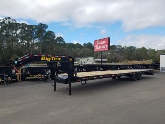 New 16GN-30D5A-MRBK BIG TEX 8.5' X 30' GOOSENECK FLAT BED W/ MEGA RAMPS & FREE SPARE TIRE *NON-CDL*