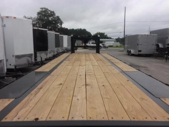 New 16GN-30D5A-MRBK BIG TEX 8.5' X 30' GOOSENECK FLAT BED W/ MEGA RAMPS & FREE SPARE TIRE *NON-CDL*