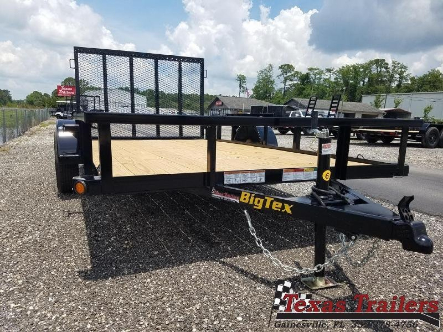 New 35SA-10BK4RG BIG TEX 6'5" X 10' UTILITY TRAILER