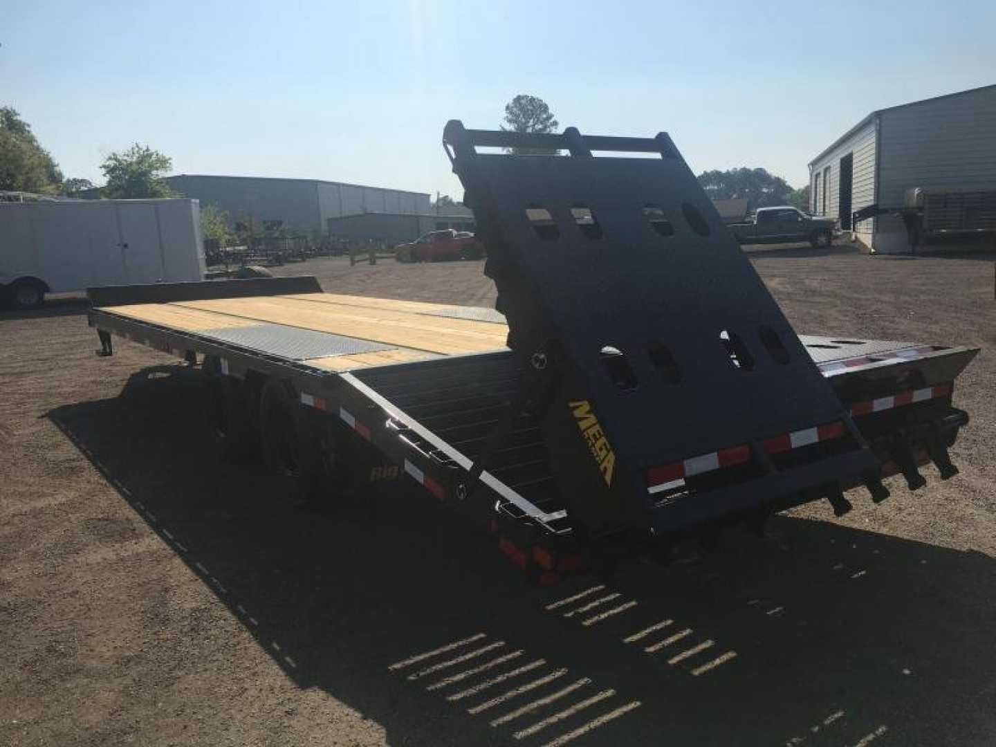 New 25PH-20BK+5MR BIG TEX 8.5' X 25' FLATBED TRAILER W/ MEGA RAMPS & LOAD RANGE E 10-PLY TIRES