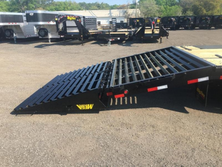 New 25PH-20BK+5MR BIG TEX 8.5' X 25' FLATBED TRAILER W/ MEGA RAMPS & LOAD RANGE E 10-PLY TIRES