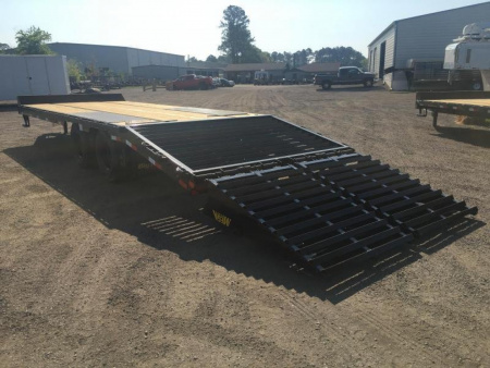 New 25PH-20BK+5MR BIG TEX 8.5' X 25' FLATBED TRAILER W/ MEGA RAMPS & LOAD RANGE E 10-PLY TIRES