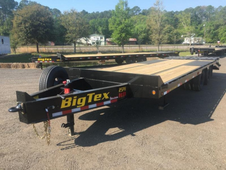 New 25PH-25BK+5MR BIG TEX 8.5' X 30' FLATBED TRAILER W/ LOAD RANGE E-10-PLY TIRES
