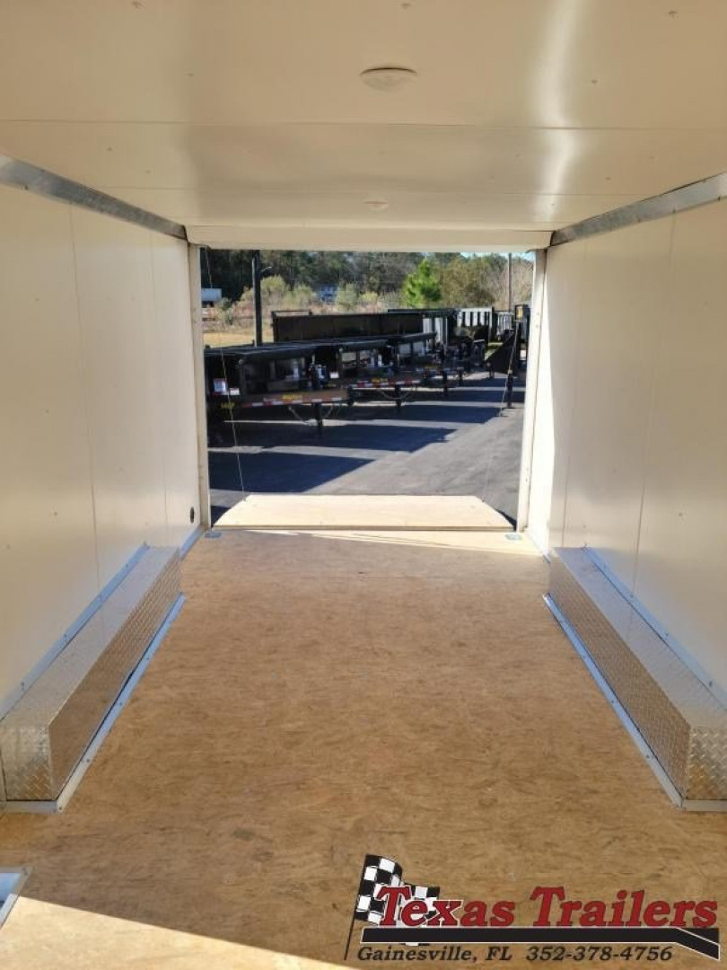 New EZEC8.5X20-IF E-Z HAULER 8.5' X 20' ALL ALUMINUM FRAME ENCLOSED CARGO TRAILER W/ REAR RAMP DOOR & SIDE DOOR