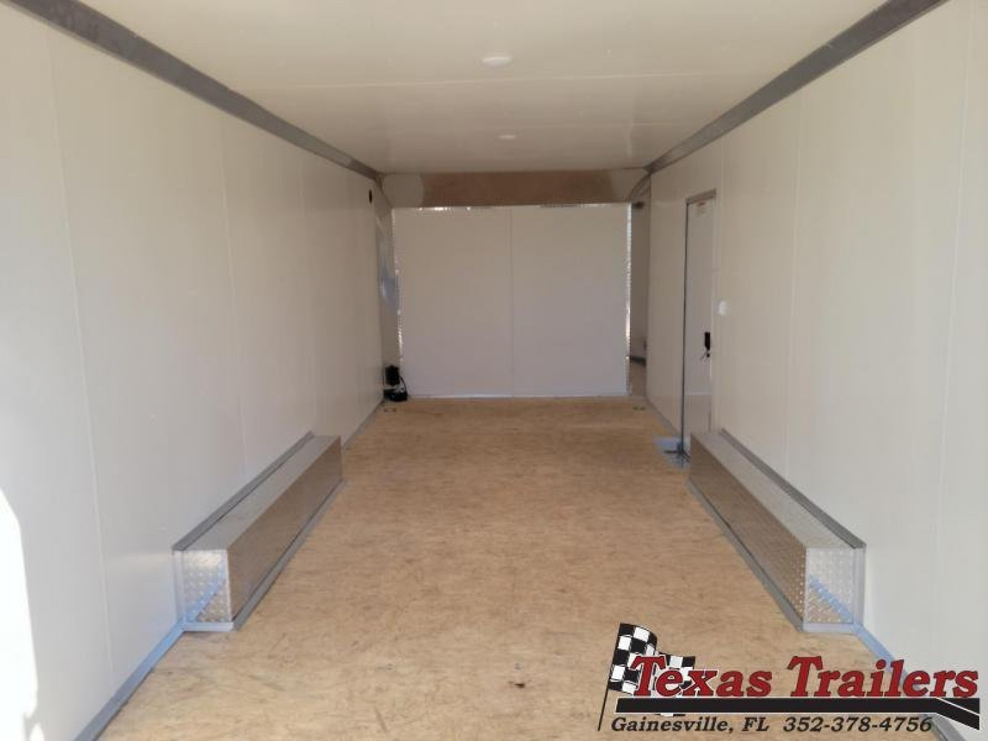 New EZEC8.5X20-IF E-Z HAULER 8.5' X 20' ALL ALUMINUM FRAME ENCLOSED CARGO TRAILER W/ REAR RAMP DOOR & SIDE DOOR