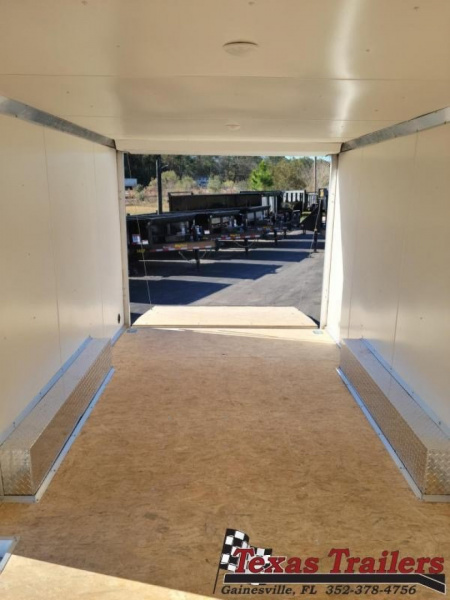 New EZEC8.5X20-IF E-Z HAULER 8.5' X 20' ALL ALUMINUM FRAME ENCLOSED CARGO TRAILER W/ REAR RAMP DOOR & SIDE DOOR