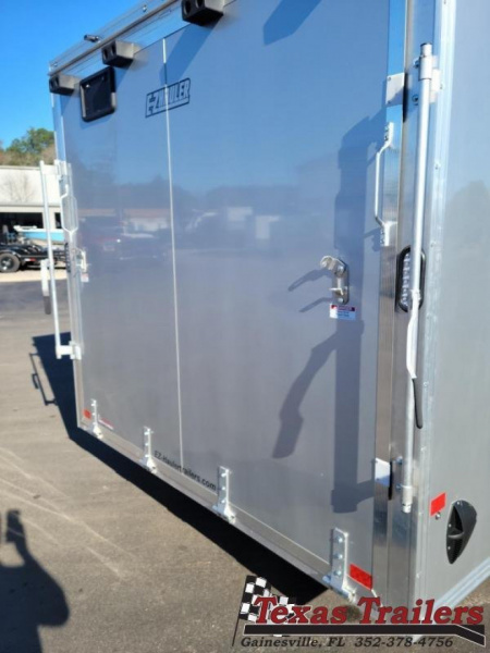 New EZEC8.5X20-IF E-Z HAULER 8.5' X 20' ALL ALUMINUM FRAME ENCLOSED CARGO TRAILER W/ REAR RAMP DOOR & SIDE DOOR