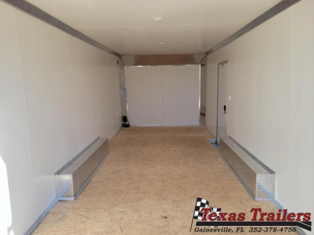 New EZEC8.5X20-IF E-Z HAULER 8.5' X 20' ALL ALUMINUM FRAME ENCLOSED CARGO TRAILER W/ REAR RAMP DOOR & SIDE DOOR